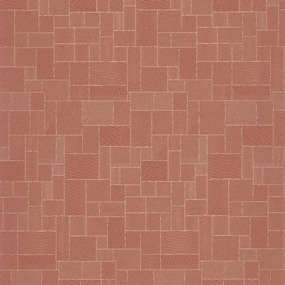 Casadeco Geometriai mintás modern piros vlies tapéta Kensai Rouge Carmin 53 cm X 10 m