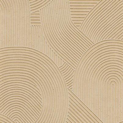 Casadeco 3D hatású modern vonalmintás barna vlies tapéta Jardin Des Pierres Noisette 53 cm X 10 m