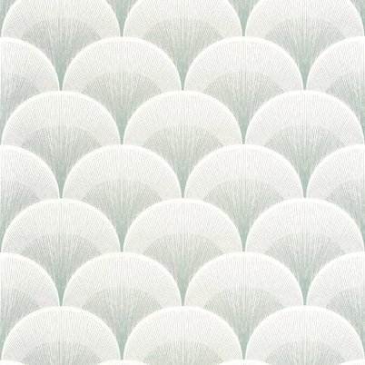 Casadeco Elegáns art deco mandulazöld vlies tapéta Broadway Vert Amande 53 cm X 10 m