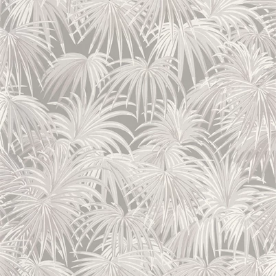 Casadeco Pálmalevél mintás elegáns szürke vlies tapéta Charleston Taupe 53 cm X 10 m