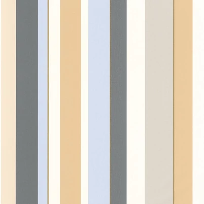 Casadeco Modern csíkos szürke-sárga vinyl tapéta Venice Beach Naturel 53 cm X 10 m 