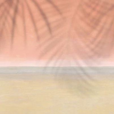 Casadeco Naplemente homokos tengerparttal terrakotta vlies poszter tapéta Santa Monica Sunset 50 cm X 3 m