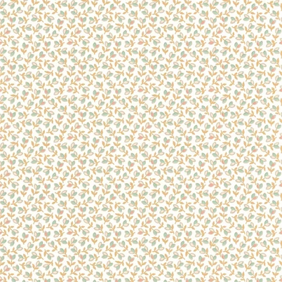 Casadeco Romantikus apró virágos barna vlies tapéta Darwin Tulip Camel/Rose 53 cm X 10 m