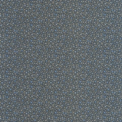 Casadeco Apró virág mintás romantikus sötétkék vlies tapéta Myosotis Bleu Nuit 53 cm X 10 m