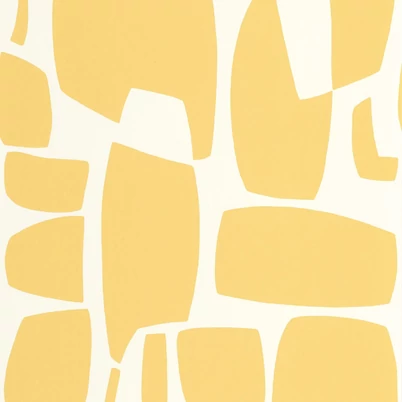 Casadeco Modern sárga vlies tapéta absztrakt mintával Module Jaune Lemon 53 cm X 10 m