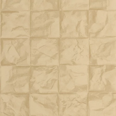 Casadeco 3D hatású rácsmintás sárga vlies tapéta Papier Froisse Dore 53 cm X 10 m