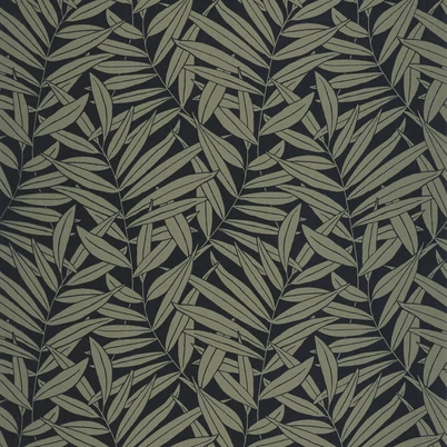 Casadeco Páfrány mintás keki zöld vlies tapéta Preston Vert Kaki 53 cm X 10 m