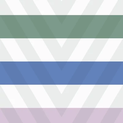 Casadeco Modern csíkos zöld vlies tapéta Rythmic Menthe/Indigo 53 cm X 10 m