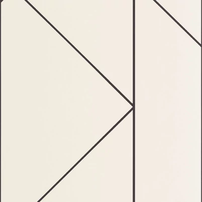 Casadeco Geometriai mintás elegáns bézs vlies tapéta Pure Beige/Noir Fusain 53 cm x 10 m