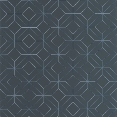 Casadeco Modern geometrikus sötétkék vlies tapéta Precision Bleu Marine 53 cm x 10 m