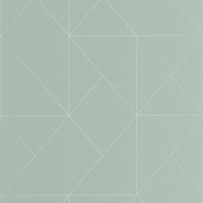 Casadeco Modern geometrikus zöld vlies tapéta Subtilite Celadon 53 cm X 10 m