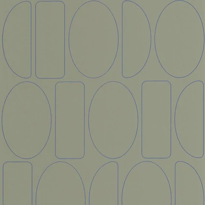 Casadeco Geometriai mintás modern keki vlies tapéta Legerete Vert Kaki 53 cm X 10 m