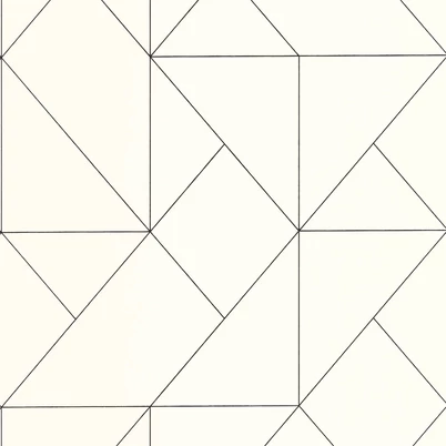 Casadeco Modern geometrikus bézs-fekete vlies tapéta Subtilite Beige Fusain 53 cm X 10 m