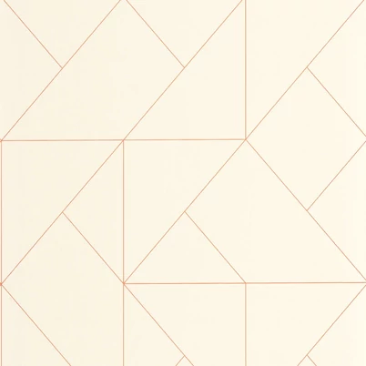 Casadeco Modern geometrikus bézs-barna vlies tapéta Subtilite Beige/Terracotta 53 cm X 10 m