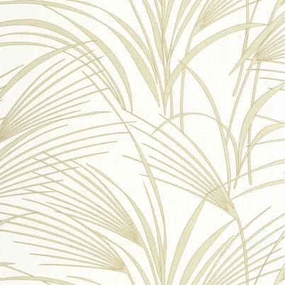 Casadeco Nádszál mintás halványzöld vinyl tapéta Samarra Vert Amande 53 cm X 10 m