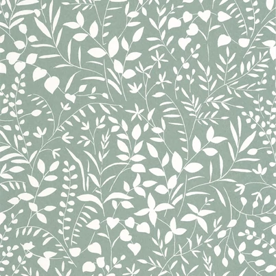 Casadeco Apró levélmintás kék vlies tapéta La Bastide Bleu 53 cm X 10 m