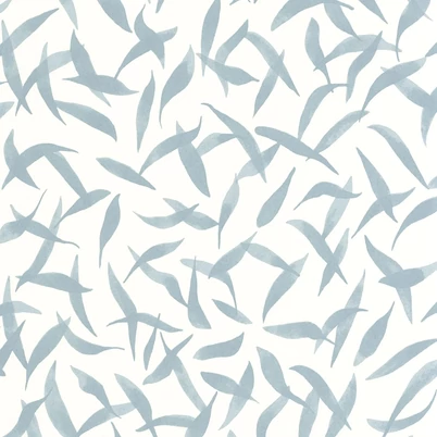 Casadeco Olajfaleveles kék vlies tapéta Clos Des Oliviers Bleu Horizon 53 cm X 10 m