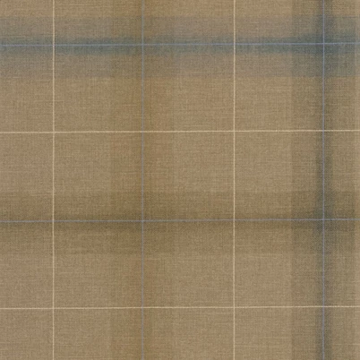 Casadeco Kockás szövet hatású barna vlies tapéta Archie Tabac 53 cm X 10 m