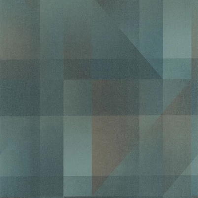 Casadeco Geometrikus kockás zöldes kék vlies tapéta Edward Emeraude 53 cm X 10 m