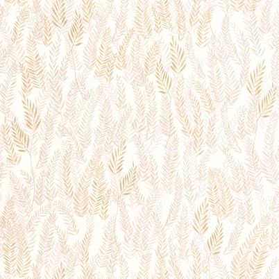 Casadeco Levélmintás rózsaszín vlies tapéta Walk In The Jungle Naturel 53 cm X 10 m