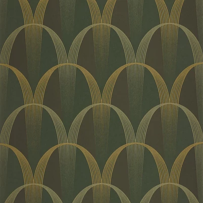 Casadeco Geometrikus keki vlies tapéta Entree Des Artistes Kaki 53 cm X 10 m