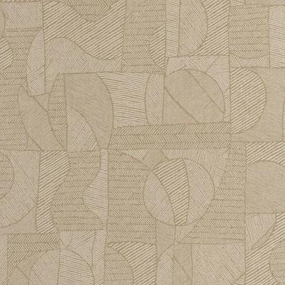 Casadeco Geometriai mintás modern bézs vinyl tapéta Baman Beige Lin 53 cm X 10 m