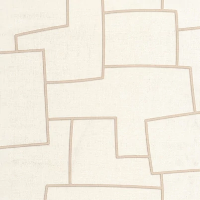 Casadeco Absztrakt geometriai mintás világos bézs vinyl tapéta Inca Sable 53 cm  X 10 m