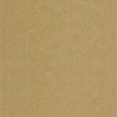 Casadeco Levélerezetes sárgás barna vinyl tapéta Nola Jaune Curry 53 cm X 10 m