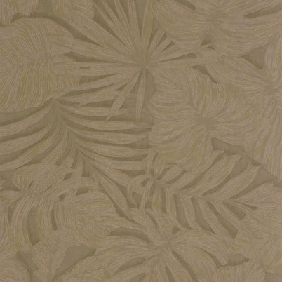 Casadeco Pálmalevél mintás barna vinyl tapéta Granada Tabac 53 cm X 10 m
