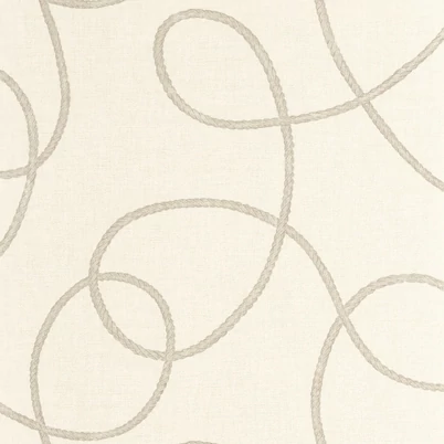Casadeco Kötél mintás krém színű vinyl tapéta Pointe Du Raz Sable 53 cm X 10 m