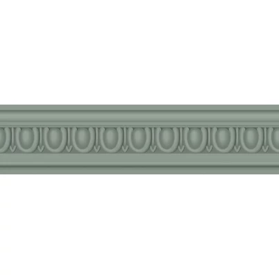 Casadeco Klasszikus széles zöld vlies bordűr La Baronne Celadon 10 cm X 6 m