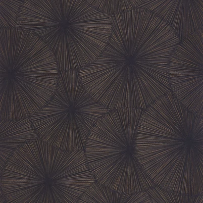 Casadeco sötétkék napmintás vinyl tapéta Helios Bleu Encre 53 cm X 10 m