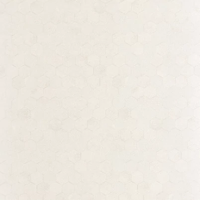 Casadeco hexagon mintás törtfehér vinyl tapéta Meli Blanc Craie 53 cm X 10 m