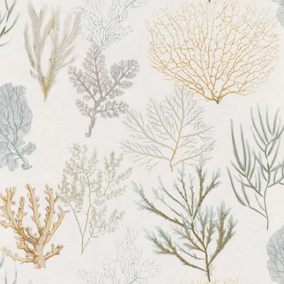 Casadeco Korall mintás sárga vinyl tapéta Corail Jaune 53 cm X 10 m
