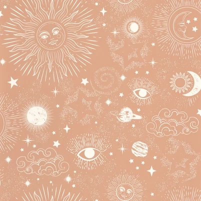 Caselio Naprendszeres barna vinyl tapéta Live Your Dreams Nude 53 cm X 10 m