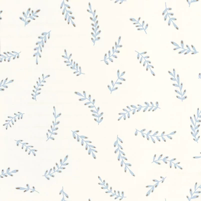 Caselio Kalász mintás kék-fehér vlies tapéta Iris Bleu Fumee 53 cm X 10 m