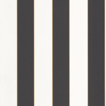 Caselio Elegáns csíkos fekete-fehér vinyl tapéta arany széllel Moonlight Golden Lines Noir Or 53 cm X 10 m