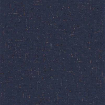 Caselio Szövet hatású sötétkék vinyl tapéta metál fénnyel Gaze Metal Bleu Nuit Cuivre 53 cm X 10 m