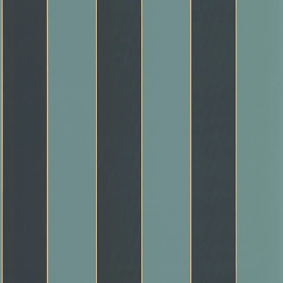 Caselio Elegáns csíkos zöld vinyl tapéta arany széllel Moonlight Golden Lines Vert Foret Noir 53 cm X 10 m