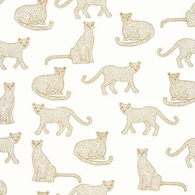 Caselio Leopárd mintás fehér vlies tapéta Lea Blanc 53 cm X 10 m