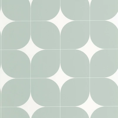 Caselio Retro mintás zöld vinyl taolta Detour Vert D'Eau 53 cm X 10 m