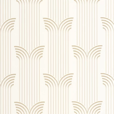 Caselio Art deco bézs-arany vinyl tapéta Glamour Beige Dore 53 cm X 10 m