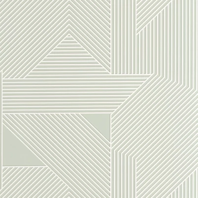 Caselio Modern geometriai mintás halványzöld vinyl tapéta Movement Vert D'Eau Blanc 53 cm X 10 m