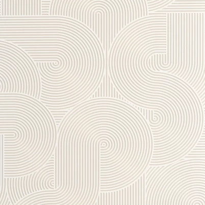 Caselio Modern geometrikus bézs vinyl tapéta Circle Gris Souris 53 cm X 10 m