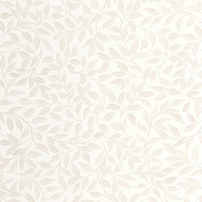 Caselio Modern levél mintás törtfehér vlies tapéta Printemps Blanc Nacre 53 cm X 10 m
