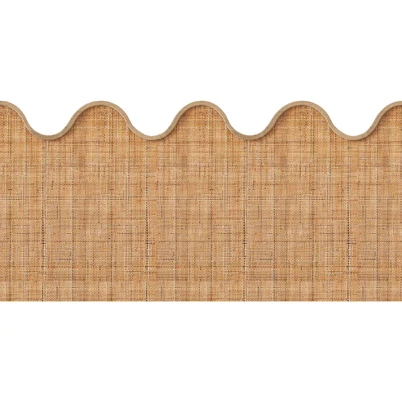 Caselio Textil hatású hullámos barna vinyl poszter tapéta Wave Base Marron 200 cm X 1 m