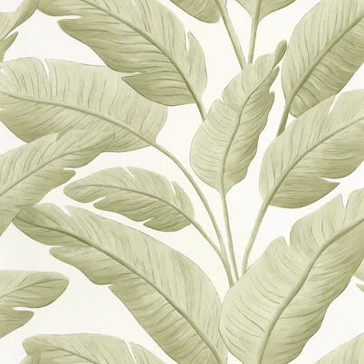 Caselio Egzotikus nagy levél mintás zöld vinyl tapéta Tropicalia Amande 53 cm X 10 m