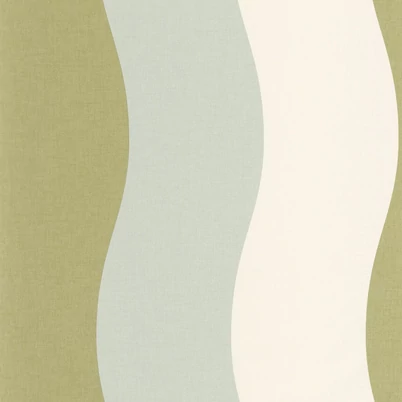 Caselio Hullámos retro zöld vinyl tapéta Sandy Bleu Vert 53 cm X 10 m