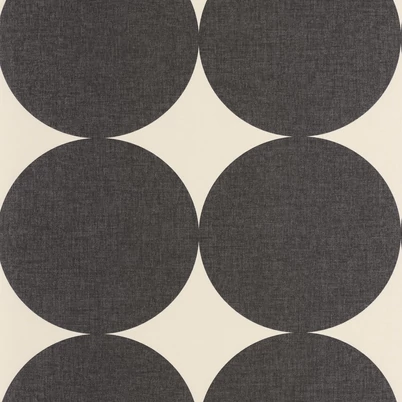 Caselio Kör mintás fekete vinyl tapéta Billy Noir 53 cm X 10 m