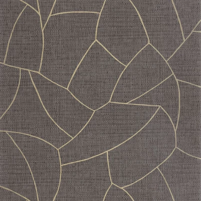 Caselio Absztrakt mintás raffia hatású fekete vinyl tapéta Melody Noir 53 cm X 10 m